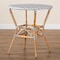 Baxton Studio Tavor Classic French Black and White Weaving and Natural Brown Rattan Dining Table 210-12699 - alternate 7
